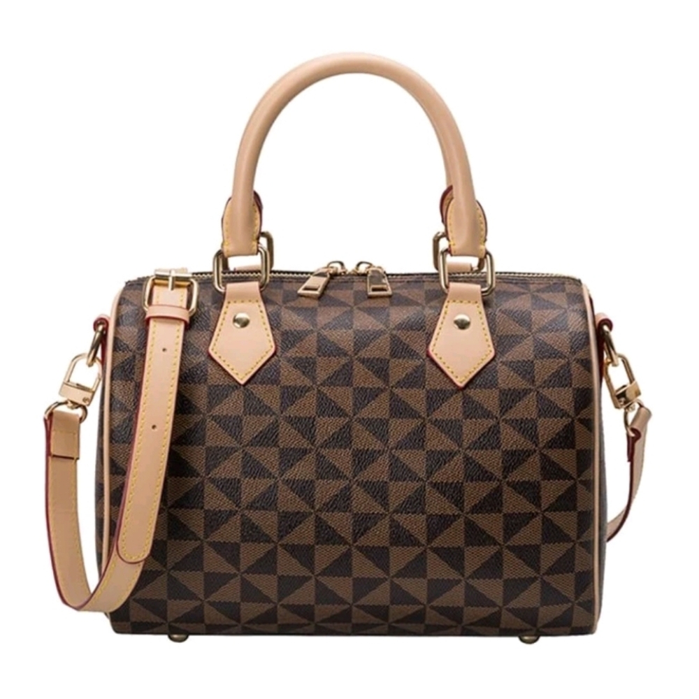 Geometric satchel Boston‎ handbag NWOT
